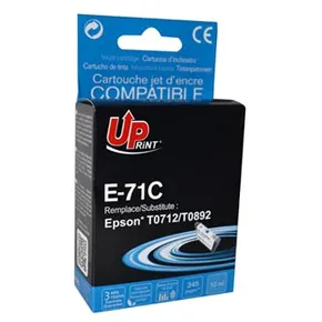 UPrint kompatybilny ink / tusz z C13T07124011, cyan, 10ml, E-71C, dla Epson D78, DX4000, DX4050, DX5000, DX5050, DX6000, DX605